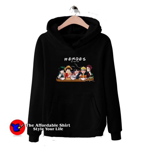 Funny Japan Anime Heroes Friend Parody Hoodie 500x500 Funny Japan Anime Heroes Friend Parody Hoodie On Sale