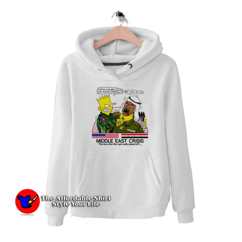 Funny Bart Simpson Middle East Crisis Hoodie 500x500 Funny Bart Simpson Middle East Crisis Hoodie On Sale