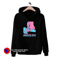 Pretty Bad Pink and Blue Lovers Graphic Hoodie