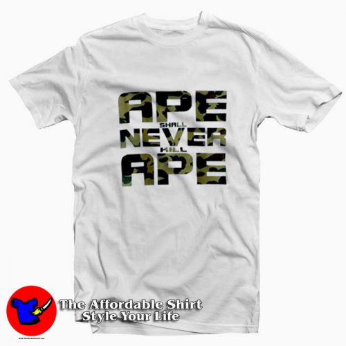 A Bathing Ape Shall Never Ape Graphic Tshirt 500x500 A Bathing Ape Shall Never Ape Graphic T Shirt On Sale