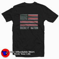 Buckeye Nation Flag Graphic Unisex T-Shirt