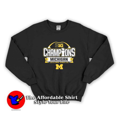 Hot Michigan Football Big 10 Championship Sweater 500x500 Hot Michigan Football Big 10 Championship Sweatshirt On Sale