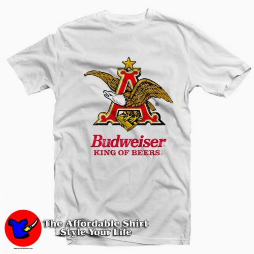 Budweiser Eagle King of Beers Graphic T Shirt 500x500 Budweiser Eagle King of Beers Graphic T Shirt On Sale