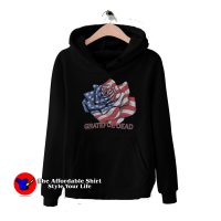 Grateful Dead American Flag Graphic Vintage Hoodie