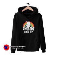 Rainbow Unicorn Awesome Since 82 Retro Hoodie