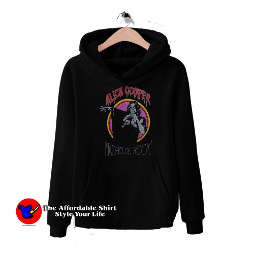 Alice Cooper Madhouse Rock Vintage Hoodie 500x500 Alice Cooper Madhouse Rock Vintage Hoodie On Sale