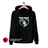 Always A Spartan Go Green Heart Graphic Hoodie