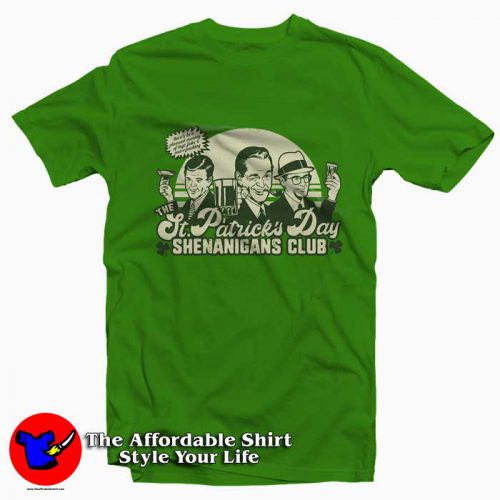 Funny St Patricks Day Shenanigans Club Tshirt 500x500 Funny St Patrick's Day Shenanigans Club T Shirt On Sale