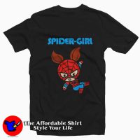 Marvel Spider Girl Swinging Cute Graphic T-Shirt