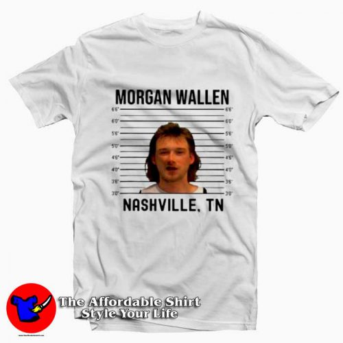 Morgan Wallen Mugshot Nashville Graphic Tshirt 500x500 Morgan Wallen Mugshot Nashville Graphic T Shirt On Sale