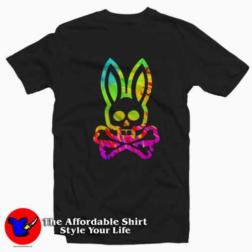 Psychedelic Bunny Psycho Graphic Unisex Tshirt 500x500 Psychedelic Bunny Psycho Graphic Unisex T Shirt On Sale