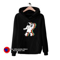 Reality Glitch Funky spaceman Graphic Hoodie