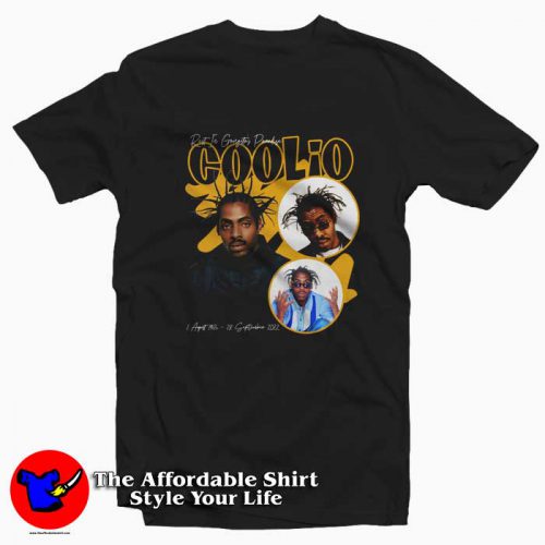 Rest In Gangsta Paradise Coolio Graphic Tshirt 500x500 Rest In Gangsta Paradise Coolio Graphic T Shirt On Sale