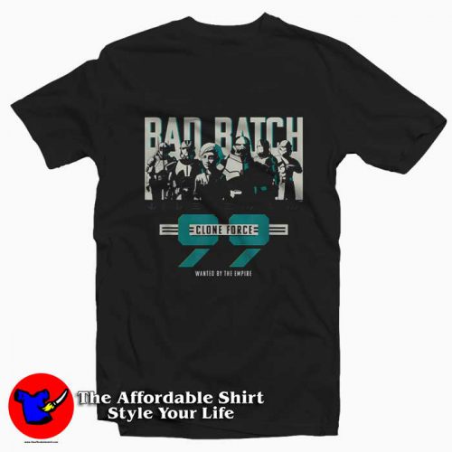 Star Wars The Bad Batch Clone Force 99 Tshirt 500x500 Star Wars The Bad Batch Clone Force 99 T Shirt On Sale