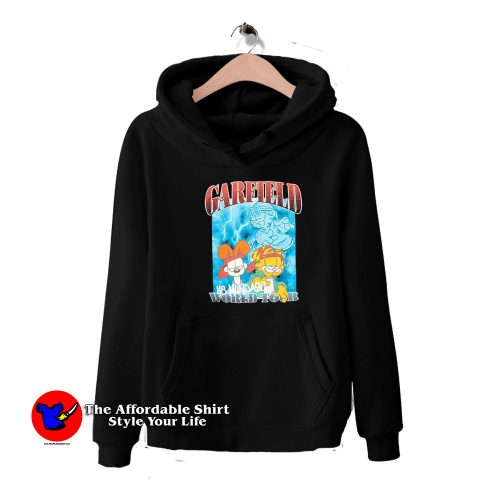 Garfield Hate Mondays World Tour Graphic Hoodie 500x500 Garfield Hate Mondays World Tour Graphic Hoodie On Sale