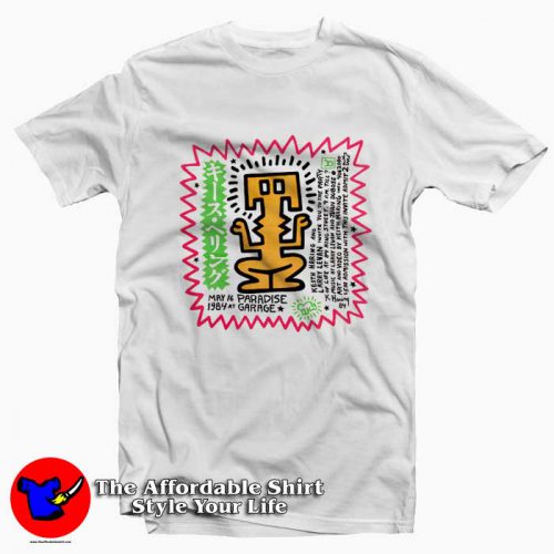 Keith Haring Party of Life Paradise Vintage Tshirt 500x500 Keith Haring Party of Life Paradise Vintage T Shirt On Sale