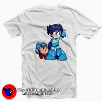 Parody Kirby x Megaboy Rockman Cute Unisex T-Shirt