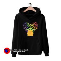 Star Wars Mandalorian Child Rainbow Hearts Hoodie