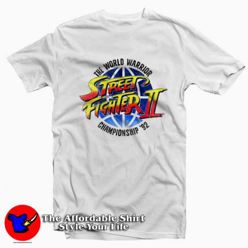 Street Fighter 2 World Warrior Championship Tshirt 500x500 Street Fighter 2 World Warrior Championship T Shirt On Sale