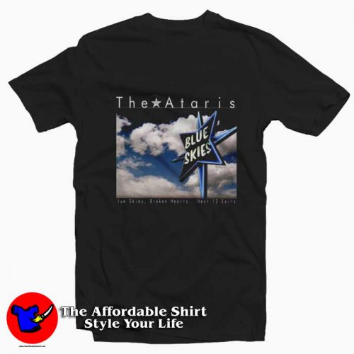 The Ataris Blue Skies Broken Hearts Graphic Tshirt 500x500 The Ataris Blue Skies Broken Hearts Graphic T Shirt On Sale