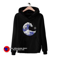 The Retro Japan Ocean Waves Graphic Hoodie