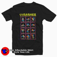 Thrasher Zodiac Pose Funny Graphic T-Shirt