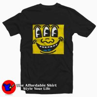 Vintage Funny Smiley Keith Haring Graphic T-Shirt