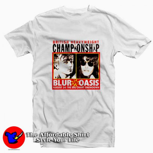 Blur vs Oasis British Heavyweight Championship Tshirt 500x500 Blur vs Oasis British Heavyweight Championship T Shirt On Sale