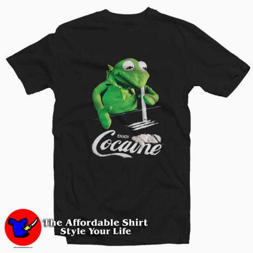 Funny Kermit The Frog Enjoy Cocaine Graphic Tshirt 500x500 Funny Kermit The Frog Enjoy Cocaine Graphic T Shirt On Sale