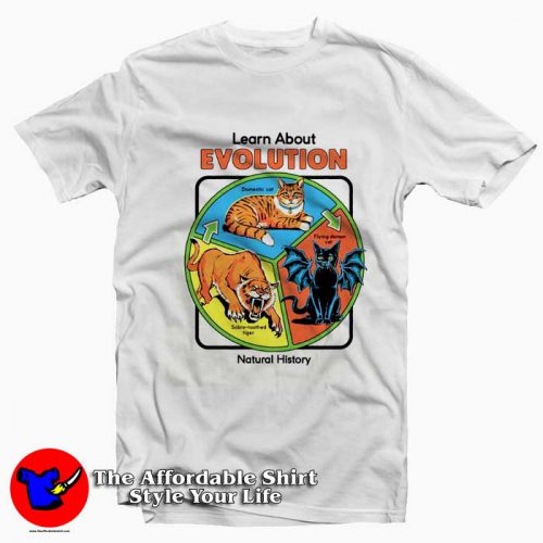 Learn About Evolution Natural History Graphic Tshirt 500x500 Learn About Evolution Natural History Graphic T Shirt On Sale