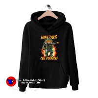 Nine Lives One Mission Cat Machine Gun Graphic Hoodie