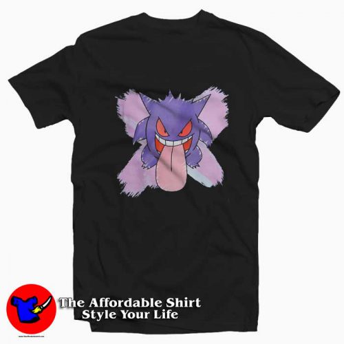 Pokemon Gengar Funny Graphic Unisex Tshirt 500x500 Pokemon Gengar Funny Graphic Unisex T Shirt On Sale