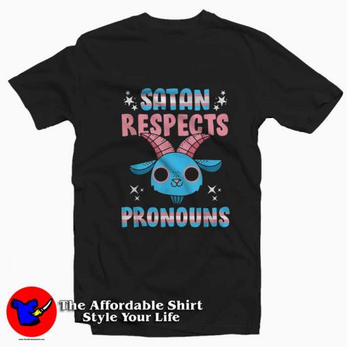 Satan Respects Pronouns Transgender Graphic Tshirt 500x500 Satan Respects Pronouns Transgender Graphic T Shirt On Sale