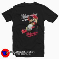 Super Mario And Milwaukee Logo Graphic T-Shirt