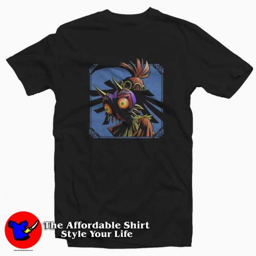 The Legend of Zelda Skull Kid Face Graphic Tshirt 500x500 The Legend of Zelda Skull Kid Face Graphic T Shirt On Sale