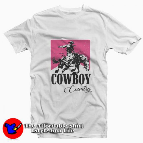 Western Cowboy Country Pink Rodeo Graphic Tshirt 500x500 Western Cowboy Country Pink Rodeo Graphic T Shirt On Sale