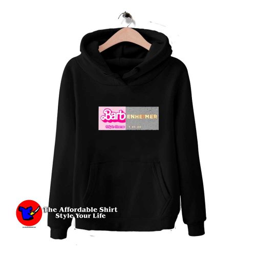 Barbenheimer Only In cinemas Graphic Unisex Hoodie 500x500 Barbenheimer Only In cinemas Graphic Unisex Hoodie On Sale