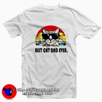 Best Cat Dad Fathers Day Cat Lovers Pet Lovers T-Shirt