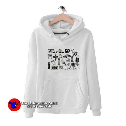 Love New York Manhattan Graphic Unisex Hoodie 500x500 Love New York Manhattan Graphic Unisex Hoodie On Sale