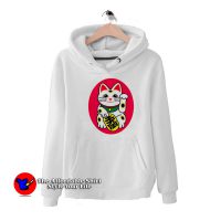 Maneki-Neko Lucky Cat Japan Graphic Hoodie