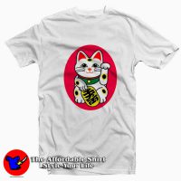 Maneki-Neko Lucky Cat Japan Graphic T-Shirt