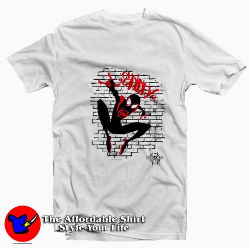 Marvel Spider Man Spiderverse Graffiti Unisex Tshirt 500x500 Marvel Spider Man Spiderverse Graffiti Unisex T Shirt On Sale