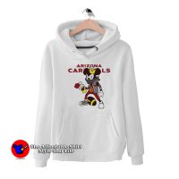 Mickey Peace Sign Arizona Cardinals Graphic Hoodie