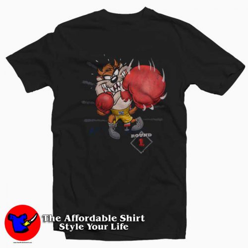 Vintage Boxing Round 1 Taz Looney Tunes Graphic Tshirt 500x500 Vintage Boxing Round 1 Taz Looney Tunes Graphic T Shirt On Sale