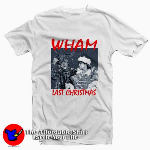 Wham Last Christmas George Michael Graphic Tshirt 500x500 Wham Last Christmas George Michael Graphic T Shirt On Sale