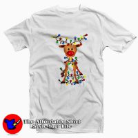 Xmas Christmas Reindeer Santa Funny Unisex T-Shirt