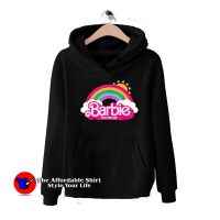 Barbie The Movie Rainbow Graphic Unisex Hoodie