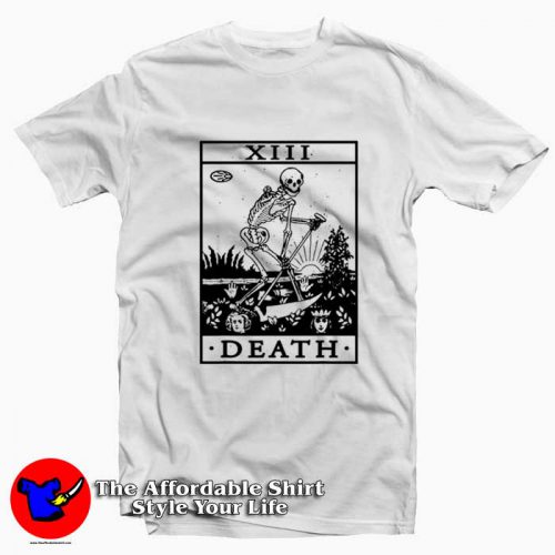 Death Occult Tarot Card Graphic Unisex Tshirt 500x500 Death Occult Tarot Card Graphic Unisex T Shirt On Sale