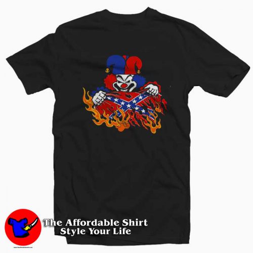 Insane Clown Posse Rebel Flag Graphic Unisex Tshirt 500x500 Insane Clown Posse Rebel Flag Graphic Unisex T Shirt On Sale