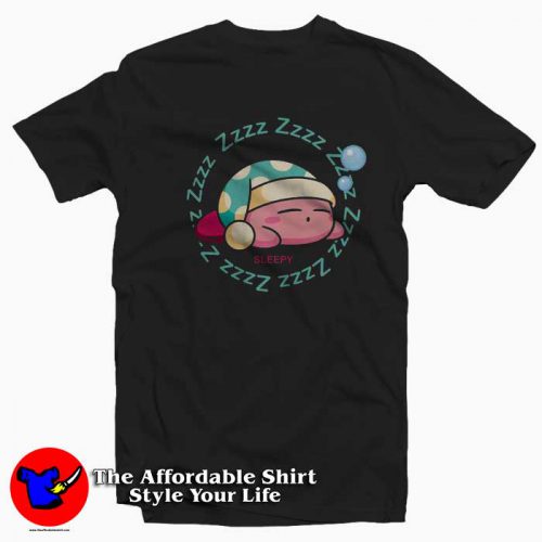 Kirby Sleeping Funny Graphic Unisex Tshirt 500x500 Kirby Sleeping Funny Graphic Unisex T Shirt On Sale